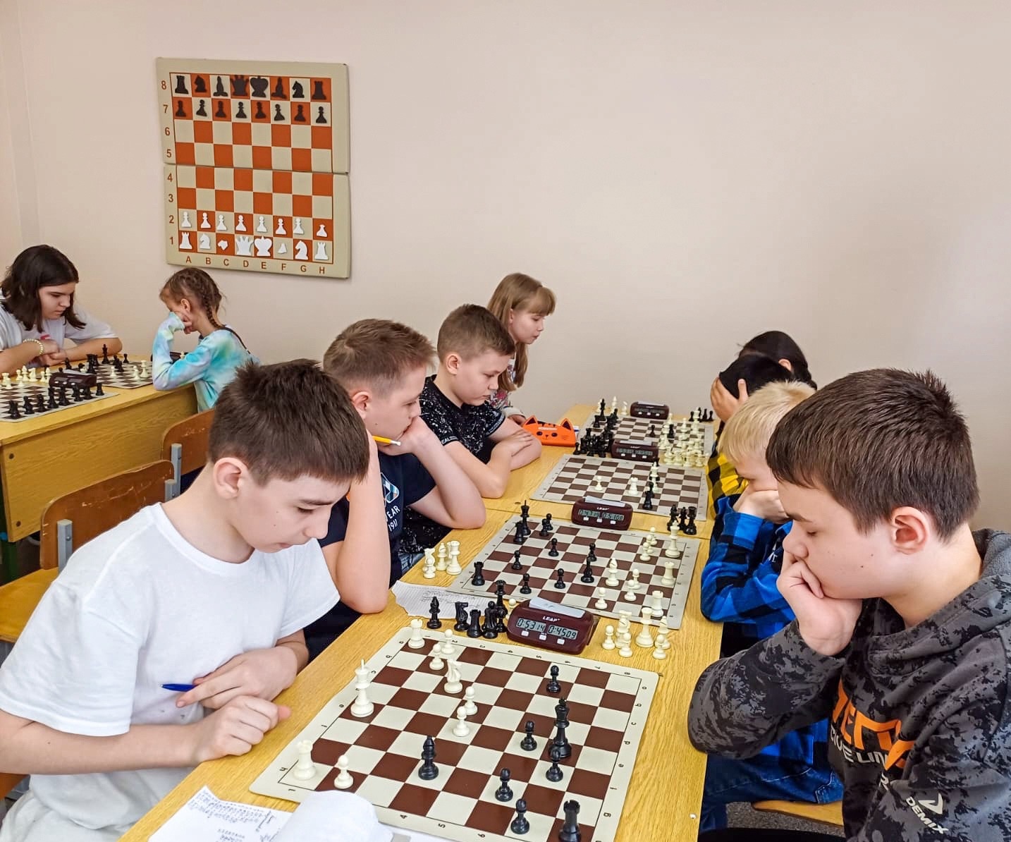 12 апреля в Лицее прошли городские соревнования по шахматам «Белая ладья».