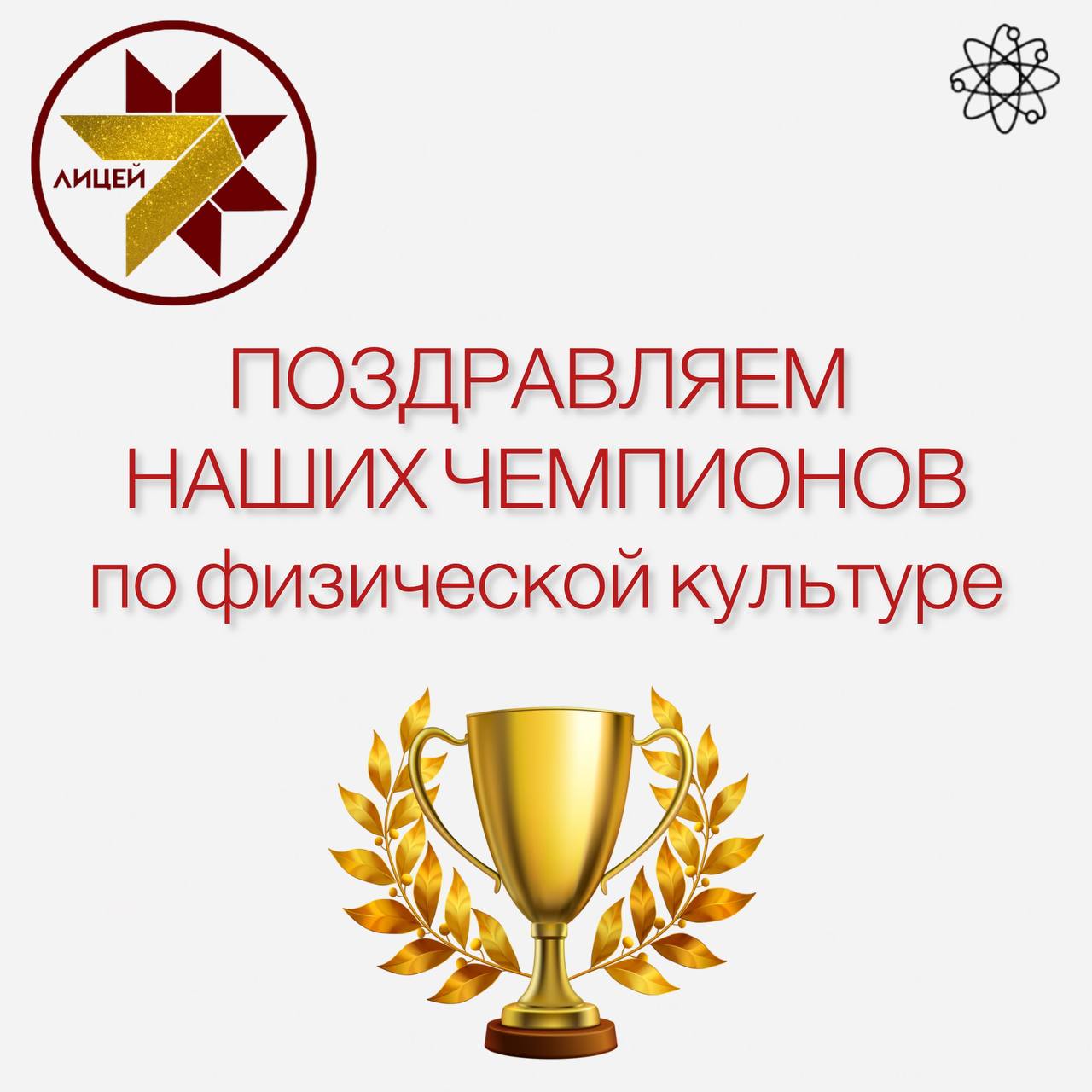 Поздравляем наших чемпионов по ФИЗИЧЕСКОЙ КУЛЬТУРЕ!.